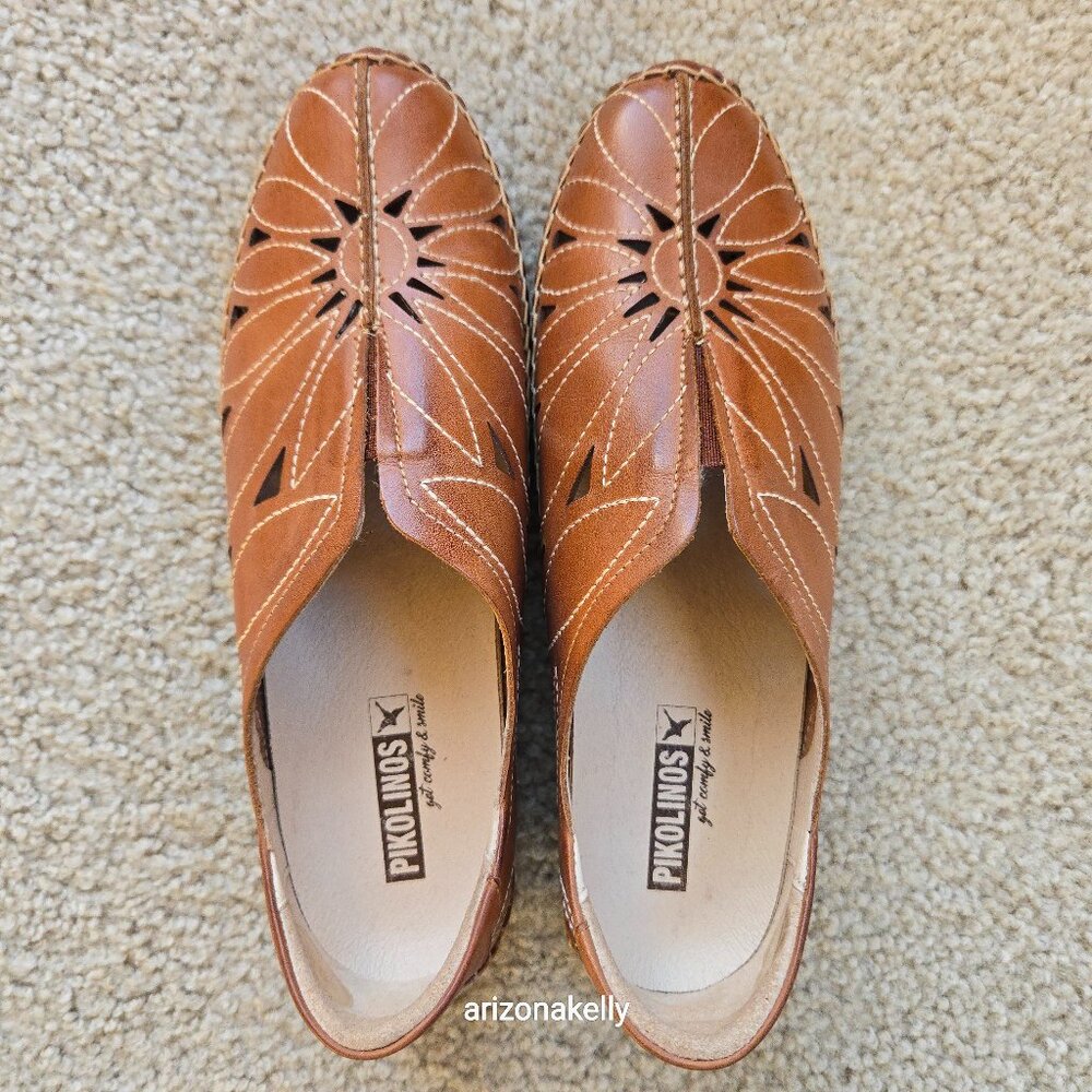 NEW Pikolinos Jerez in "Brandy" Size 37 Italian Leather - Picture 3 of 10